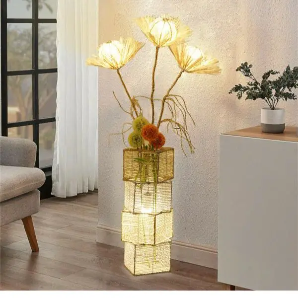 Art Deco Lotus Lamp Exudes Elegance