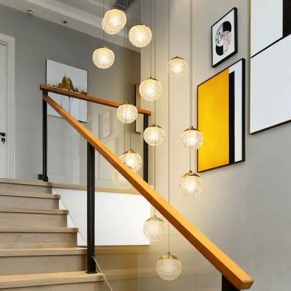 Balloon Lights Float Up the Stairway