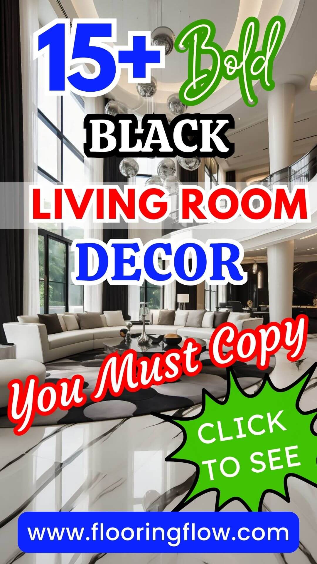 Bold Black Living Room Decor Ideas