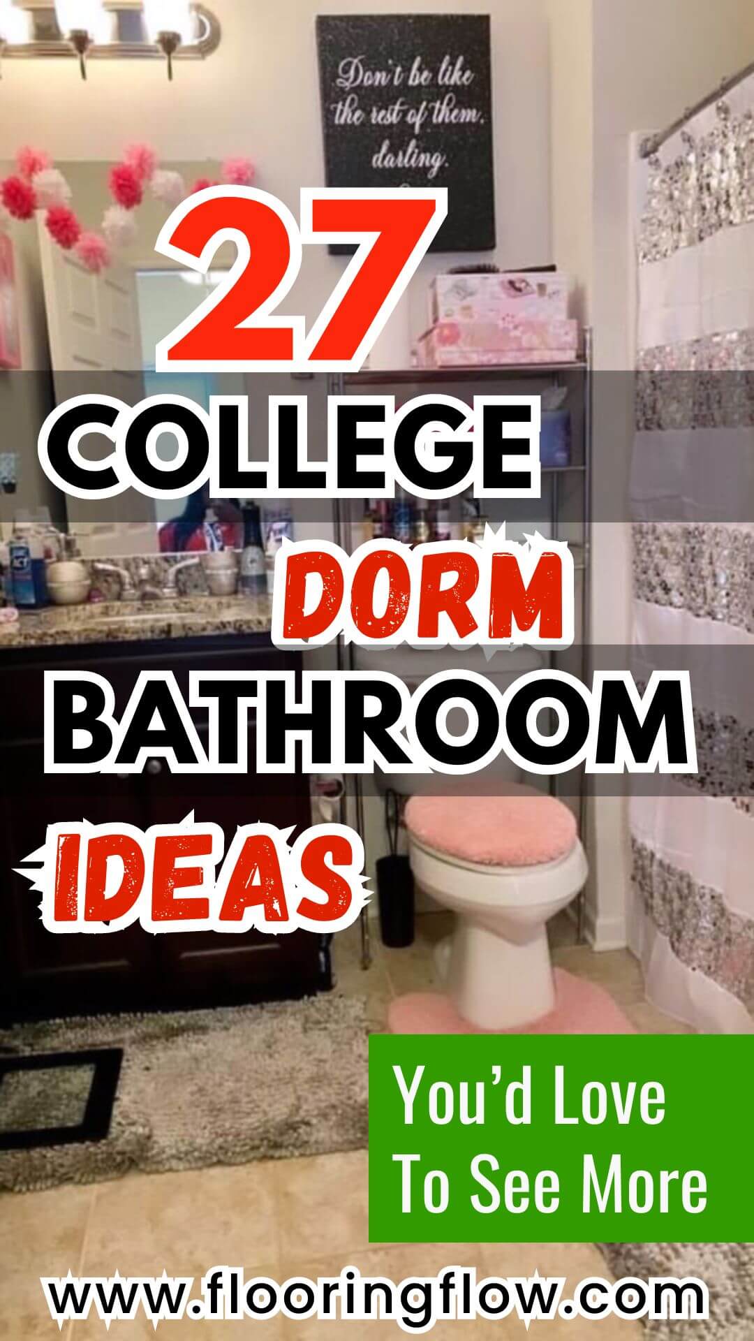 College Dorm Bathroom Ideas