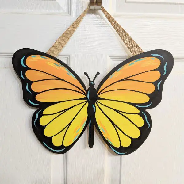 Craft a 3D Paper Butterfly Swarm Door Hanger