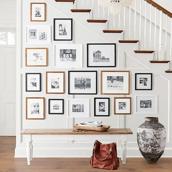Create a Gallery Wall with Wooden Frames