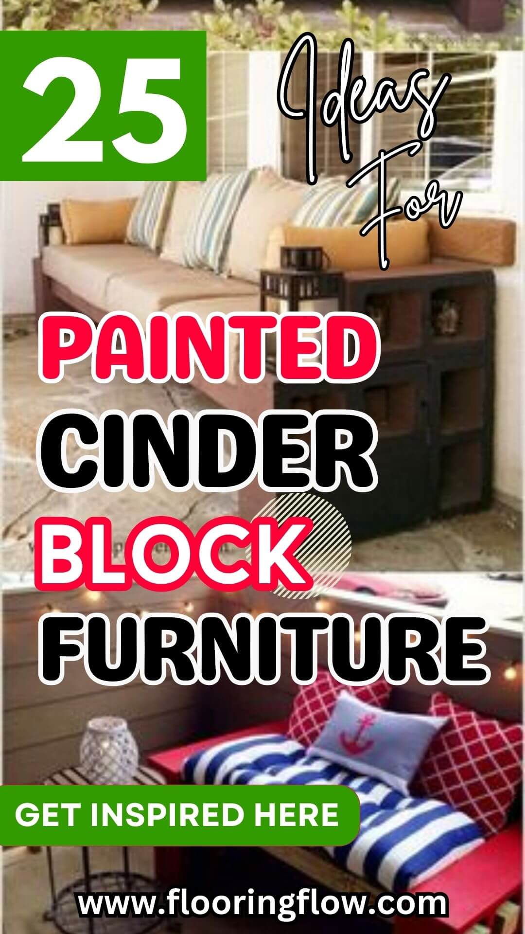 Creative Painted Cinder Block Furniture Ideas for Home