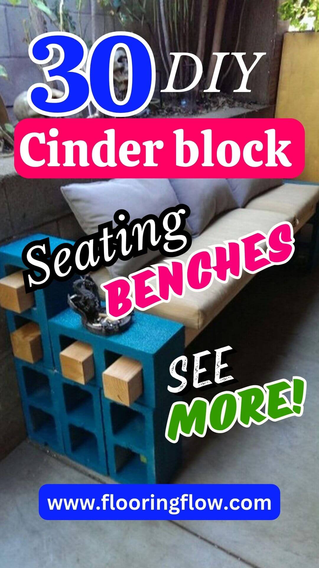 DIY Cinder Block Ideas for Outdoor Seating and Garden Benches