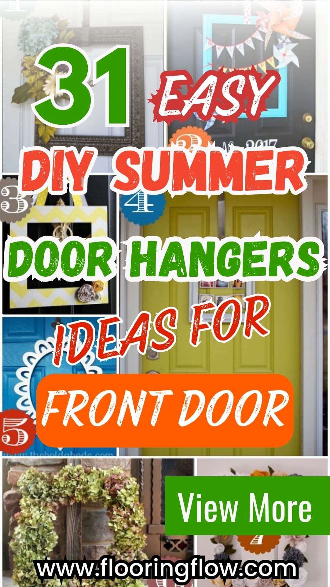 Easy DIY Summer Door Hangers for Your Front Door