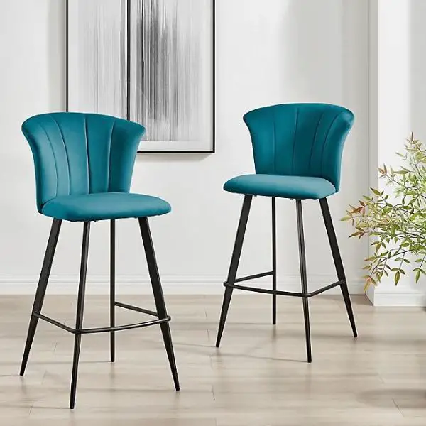 Electric Blue Bar Stools for a Splash of Fun