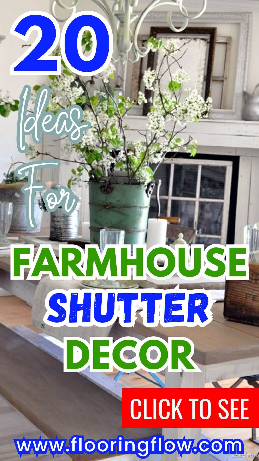 Farmhouse Shutter Decor Ideas