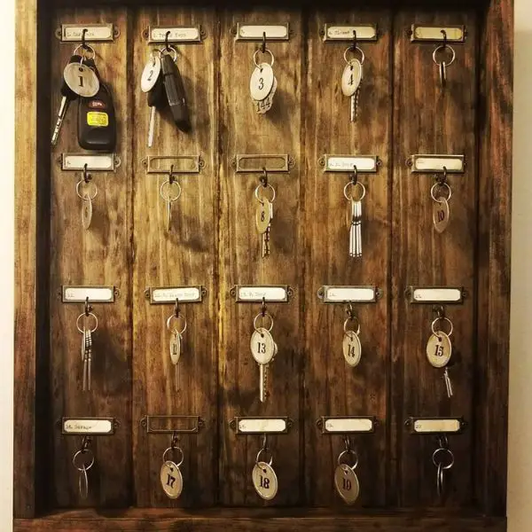 Hang a Vintage Key Collection for a Rustic Look