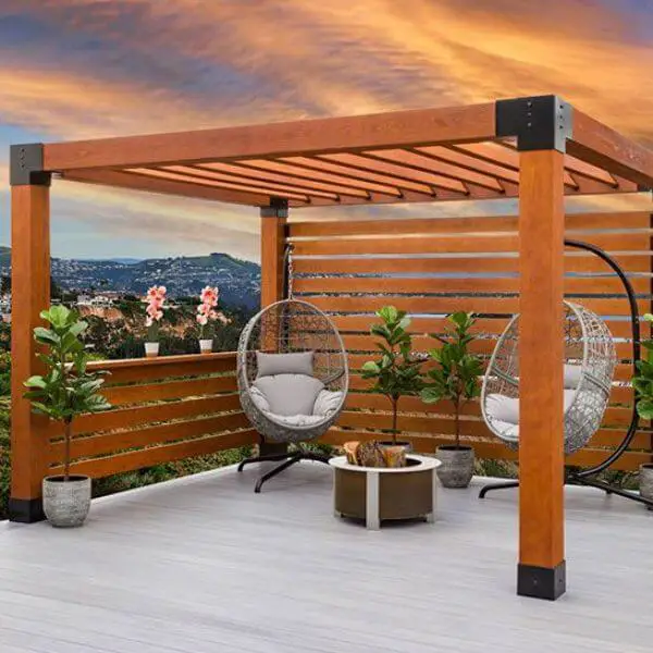 Implement a Geometric Pergola for a Contemporary Edge