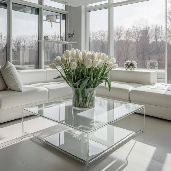  Incorporate a Glass Coffee Table