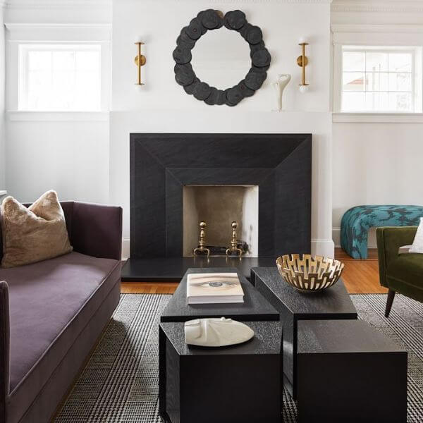 Install a Black Fireplace Mantel