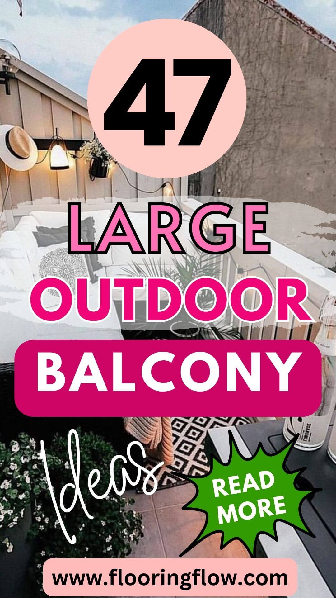 Large outdoor balcony ideas