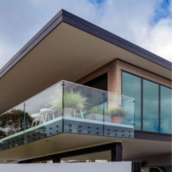 Modern Balconies with Glass Railings