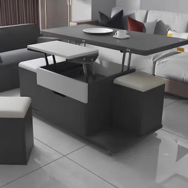 Multi-Functional Coffee Table for Added Utility