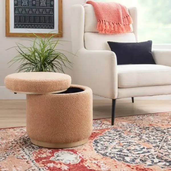 Multi-Use Storage Ottoman for Extra Space