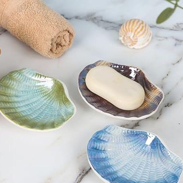 Opt for Seashell Soap Dishes