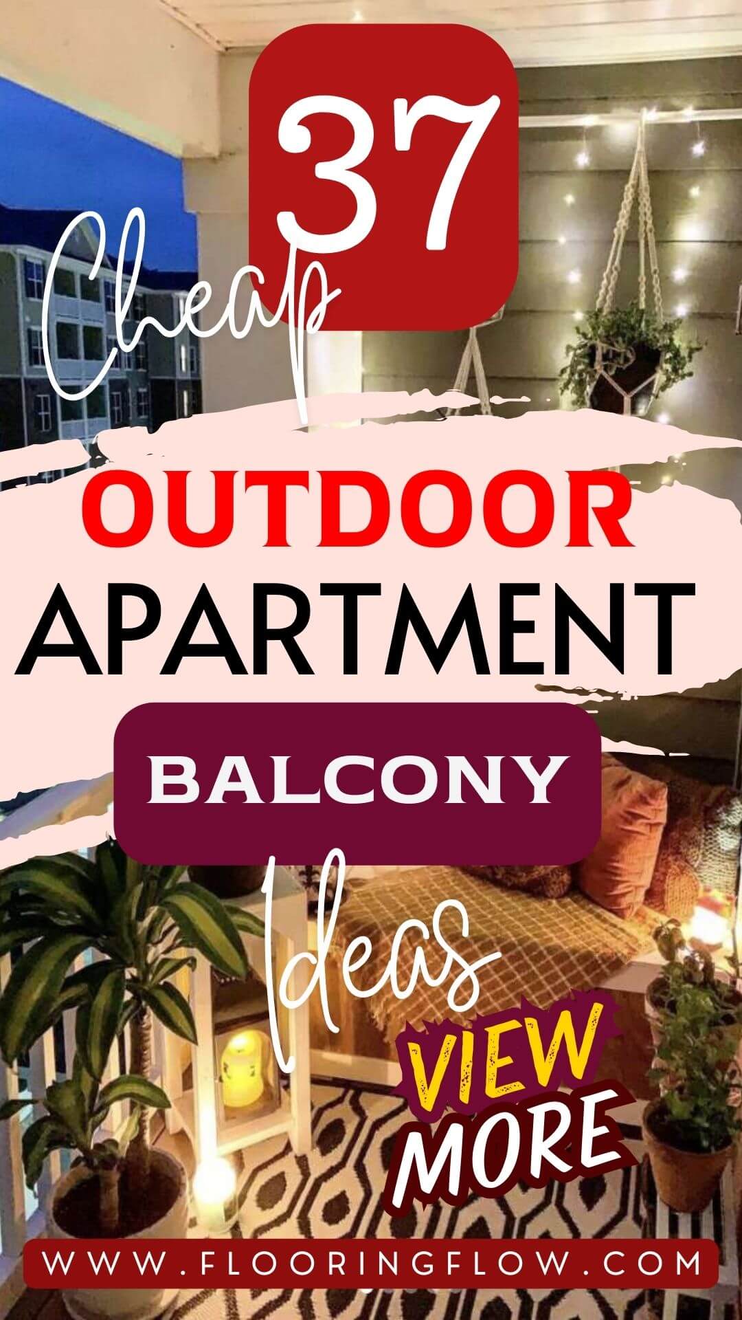 Outdoor apartment balcony ideas on a budget