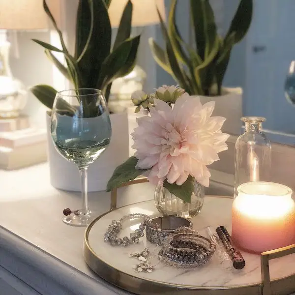 Place a Decorative Tray on the Dresser