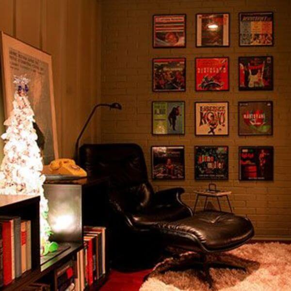 Record Covers as Wall Art Dance on Decor