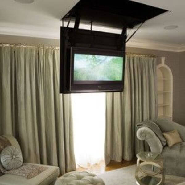 Retractable Ceiling TV Mount