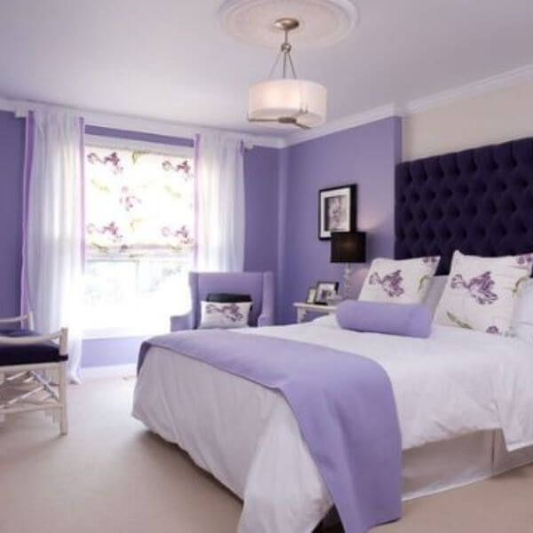 Rich Purple and Crisp White for Royal Elegance