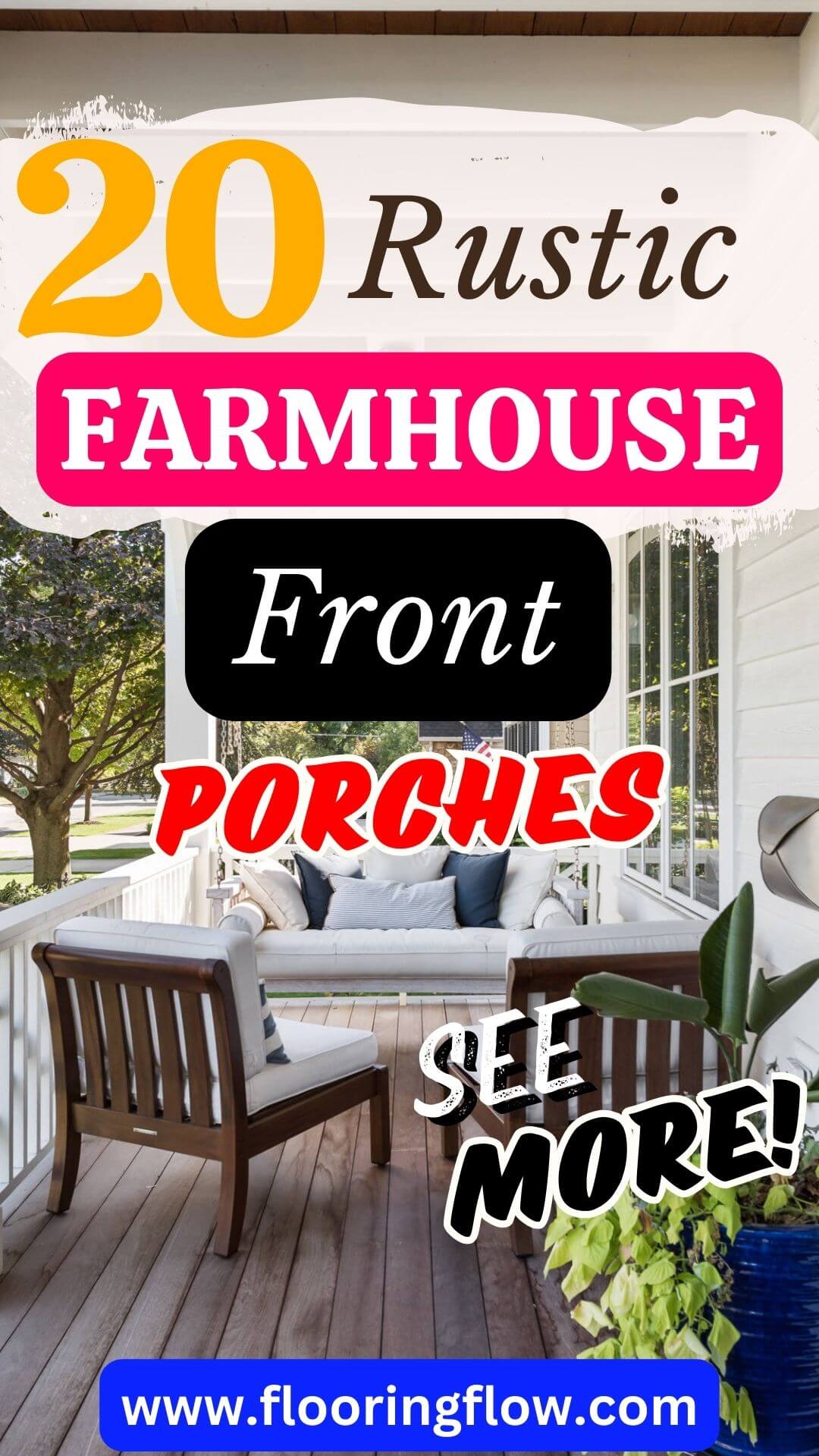 Enchanting Rustic Farmhouse Front Porches