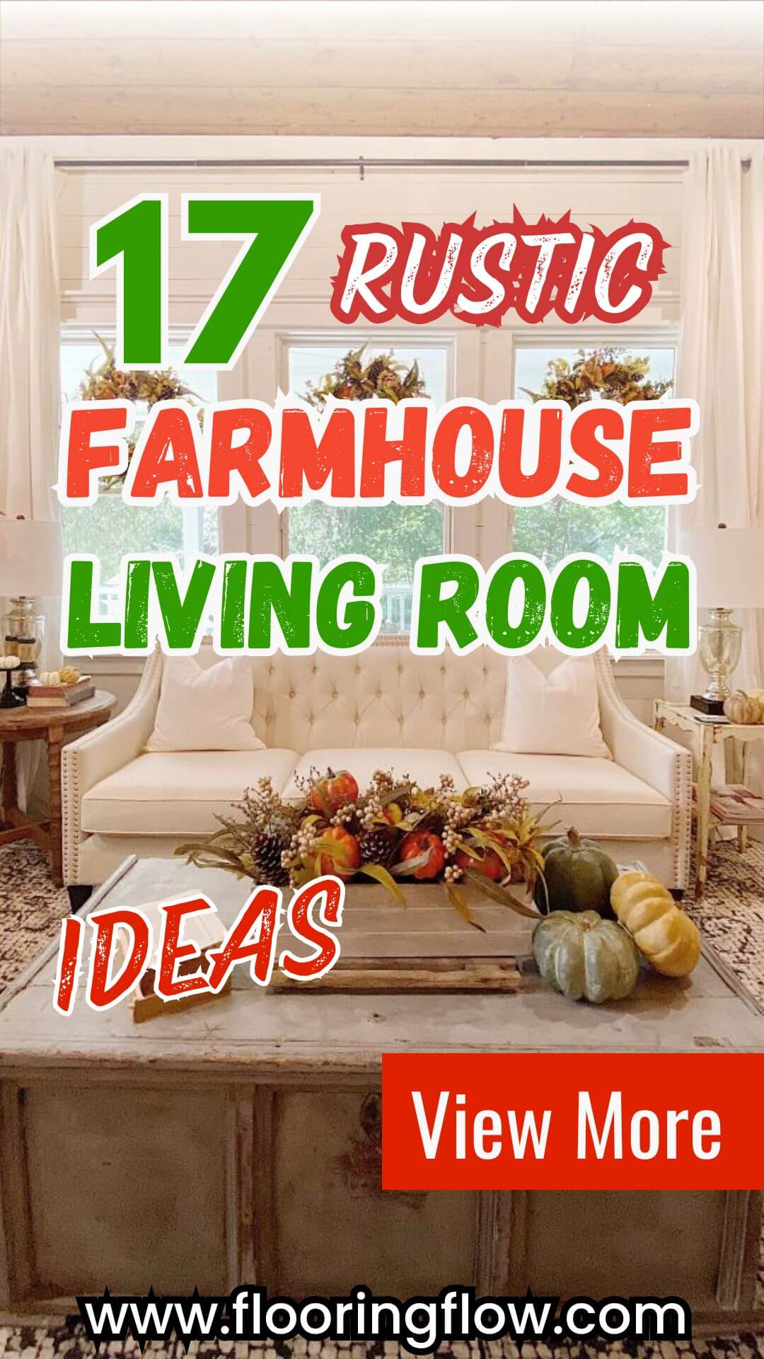 Rustic Farmhouse Living Room Ideas