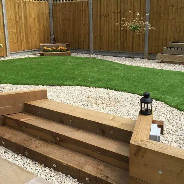 Rustic Steps with Timber Sleepers
