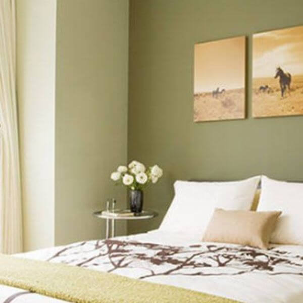Sage Green and Off-White for a Zen-Like Atmosphere