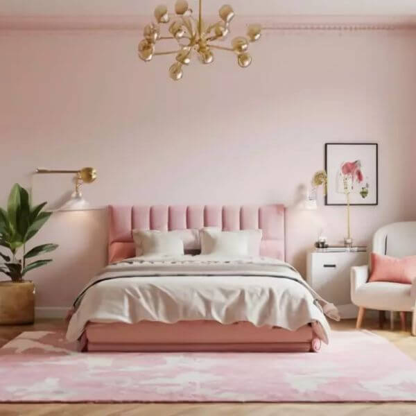 Soft Pink and Grey for a Gentle, Feminine Touch