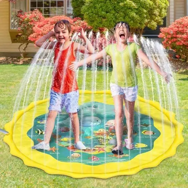 Splashing Sprinkler Fun