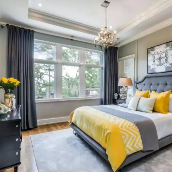 Sunny Yellow and Cool Grey for a Cheerful Contrast