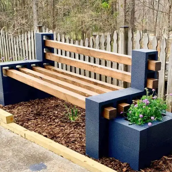 The Classic Cinder Block Bench