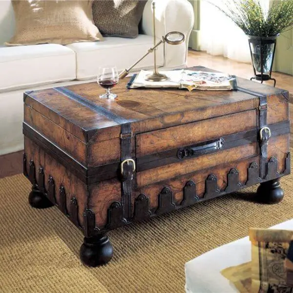 Trunk Treasures Serve as Coffee Tables