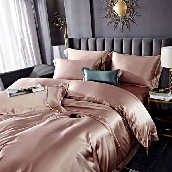 Use Satin or Silk Bedding for a Luxurious Feel