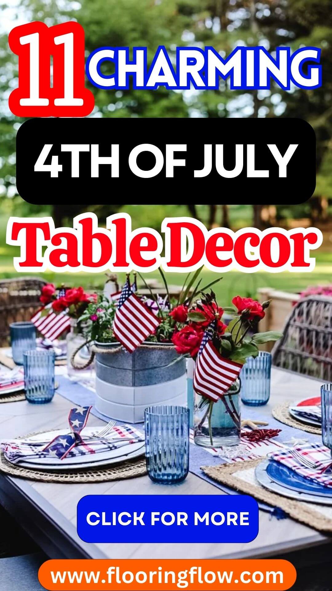 4th of July Table Decorations to Elevate Your Patriotic Celebration