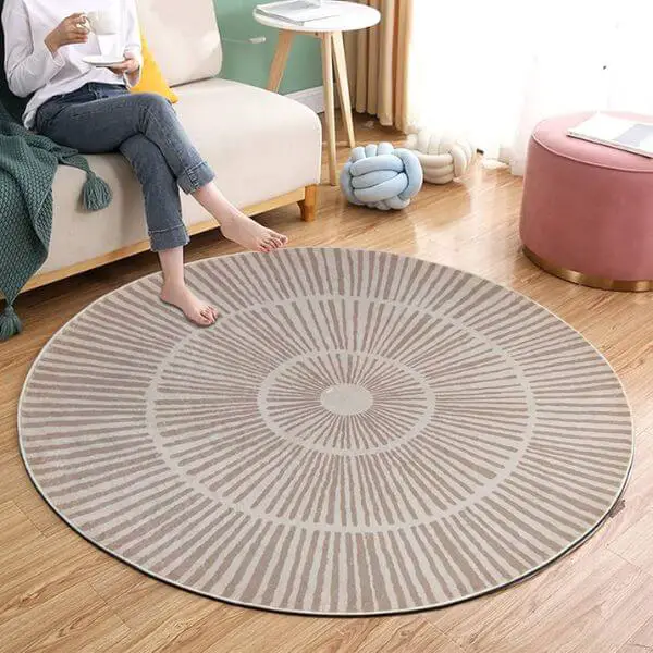 Choose Circular Rugs to Soften Angular Spaces