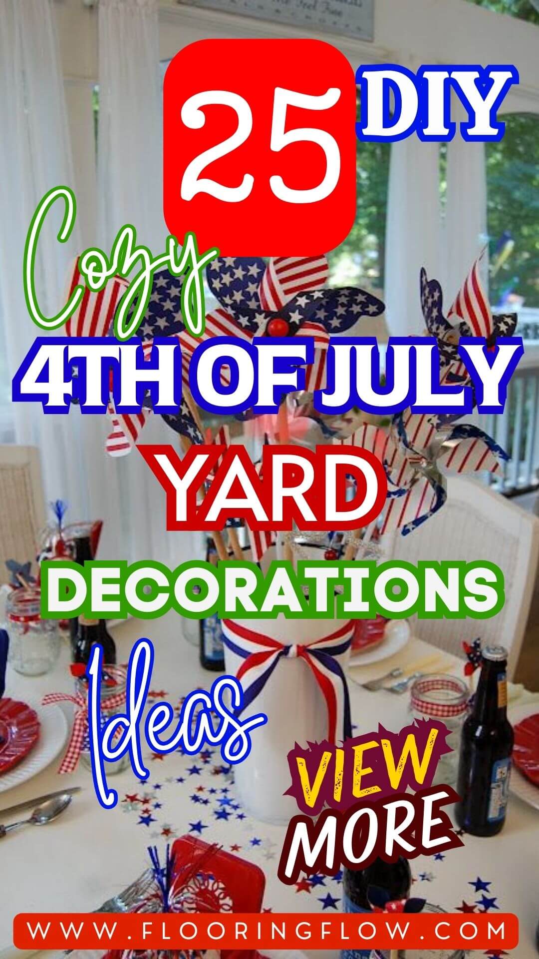 Cozy DIY 4th of July Yard Decorations