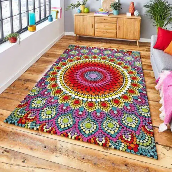 Go Bold with a Large-Scale Floral Rug