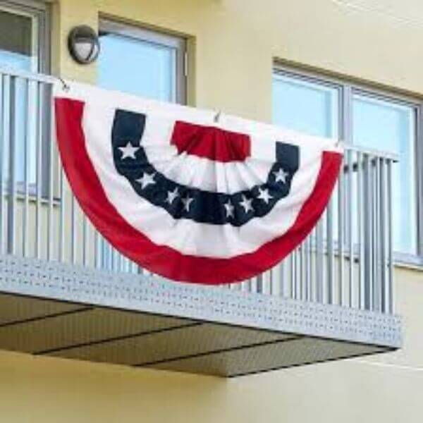 Hang American Flag Bunting for a Festive Touch