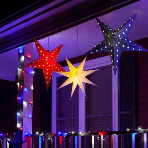 Install Star-Spangled String Lights for a Festive Glow