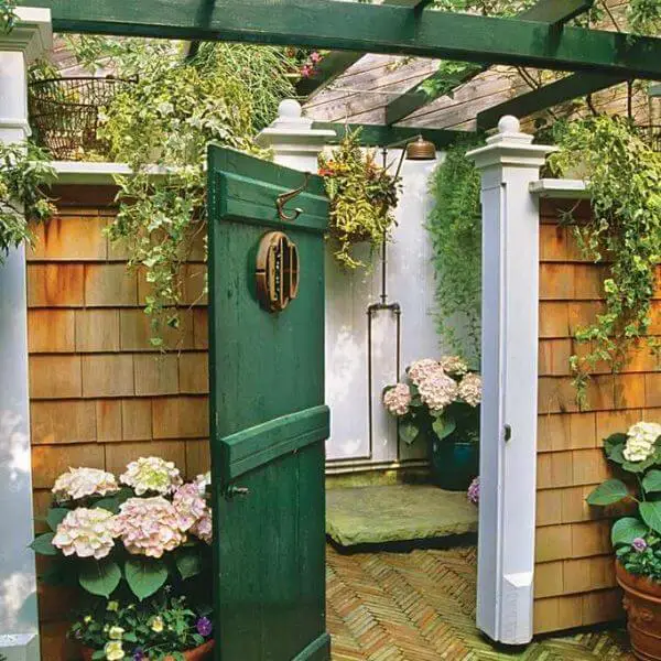 Private Enclosure with Climbing Vines