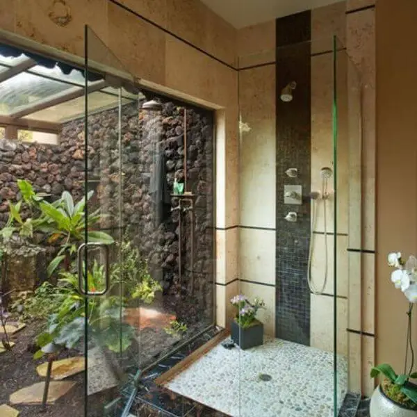 Smart Home Integrated Outdoor Bathroom