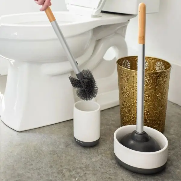 Toilet Brush and Plunger for Maintenance