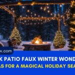 10 Back Patio Faux Winter Wonderland Ideas for a Magical Holiday Season