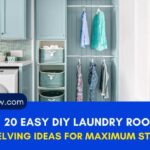 20 Easy DIY Laundry Room Shelving Ideas for Maximum Storage