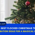 30 Best Flocked Christmas Tree Decoration Ideas for a Magical Holiday