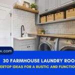 30 Farmhouse Laundry Room Countertop Ideas for a Rustic and Functional Space