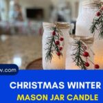 Christmas Snowy Mason Jar Candle – A Rustic, Festive Touch to Your Holiday Decor