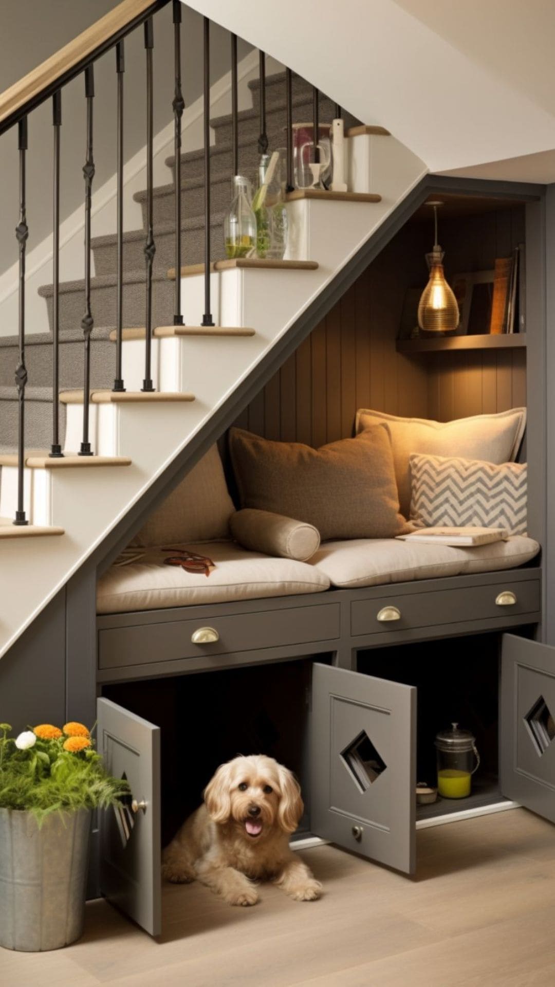 Creative Modern Design Ideas for Space Under Stairs